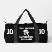 Pickleball-Team, Trainer oder Spieler Schwarz Pers Duffle Bag (Vorderseite)