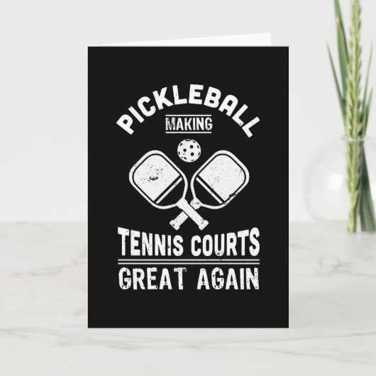 Pickleball Tennis Courts Dink Geschenk Karte (Vorderseite)