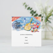 Pickleball-thematisches Party Einladung (Stehend Vorderseite)