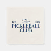 Pickleball-thematisches Party Serviette (Vorderseite)