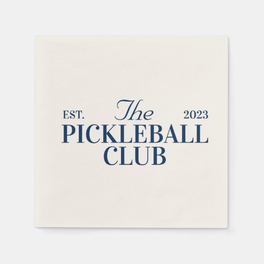 Pickleball-thematisches Party Serviette (Vorderseite)