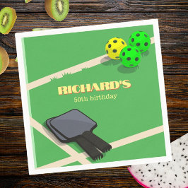 Pickleball Themed Sports Dining Geburtstagsparty Serviette