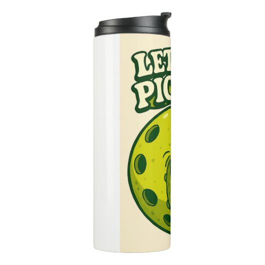 Pickleball Themed Thermosbecher (Nach links gedreht)