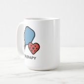 Pickleball-Therapie Kaffeetasse (Vorderseite Links)