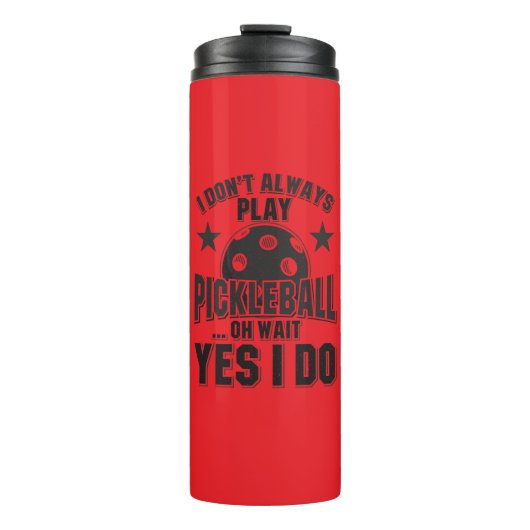 Pickleball Thermosbecher (Vorderseite)