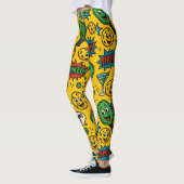 Pickleball-Toms hoch! Smiley Ball Court Leggings (Links)