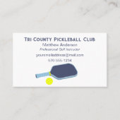 Pickleball-Trainer Pickleball Pro Custom Visitenkarte (Vorderseite)