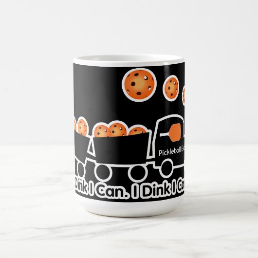 Pickleball Training I Dink I Can Orange Ball Kaffeetasse (Mittel)