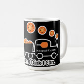 Pickleball Training I Dink I Can Orange Ball Kaffeetasse (VorderseiteRechts)
