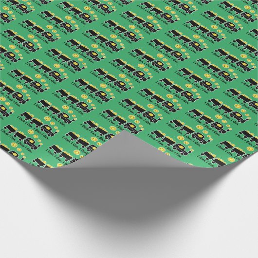 Pickleball Training I Dink I Can Yellow Ball Geschenkpapier (Ecke)