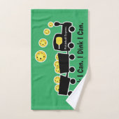 Pickleball Training I Dink I Can Yellow Ball Handtuch (Handtuch)