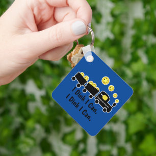 Pickleball Training I Dink I Can Yellow Ball Schlüsselanhänger