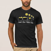 Pickleball Training I Dink I Can Yellow Ball T-Shirt (Vorderseite)