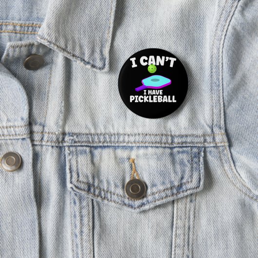 Pickleball Training Joke Pickleball Player Button (Beispiel)