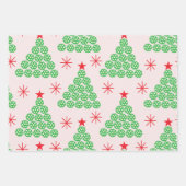 Pickleball Tree mit Sternen Muster Geschenkpapier Set (Vorderseite 2)