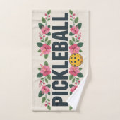 Pickleball Tropical Graphic Vacation Handtuch (Handtuch)