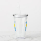 Pickleball Tropical Palm Tree Sun Ihren benutzerde Acryltrinkbecher (Links)