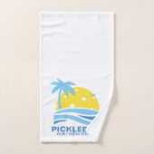 Pickleball Tropical Palm Tree Sun Ihren benutzerde Handtuch (Handtuch)