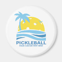 Pickleball Tropical Palm Tree Sun Ihren benutzerde
