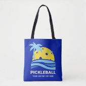 Pickleball Tropical Palm Tree Sun Ihren benutzerde Tasche (Vorderseite)