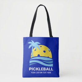 Pickleball Tropical Palm Tree Sun Ihren benutzerde Tasche