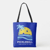Pickleball Tropical Palm Tree Sun Ihren benutzerde Tasche (Rückseite)