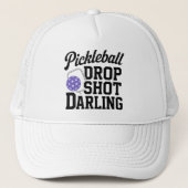 Pickleball Trucker Hut Drop Shot Darling Truckerkappe (Vorderseite)