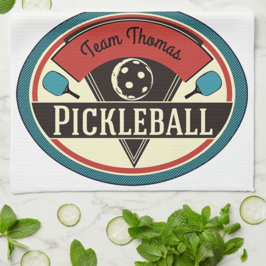 Pickleball Tuch - Vintager Entwurf (Gefaltet)