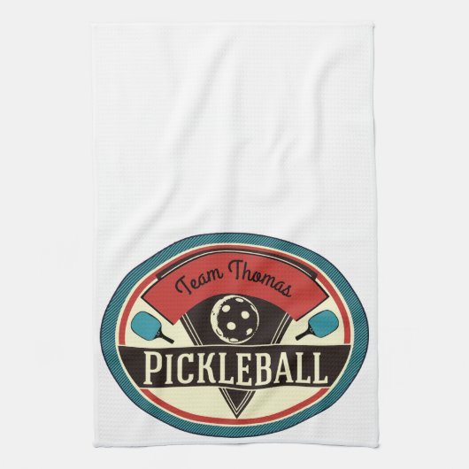 Pickleball Tuch - Vintager Entwurf (Vertikal)