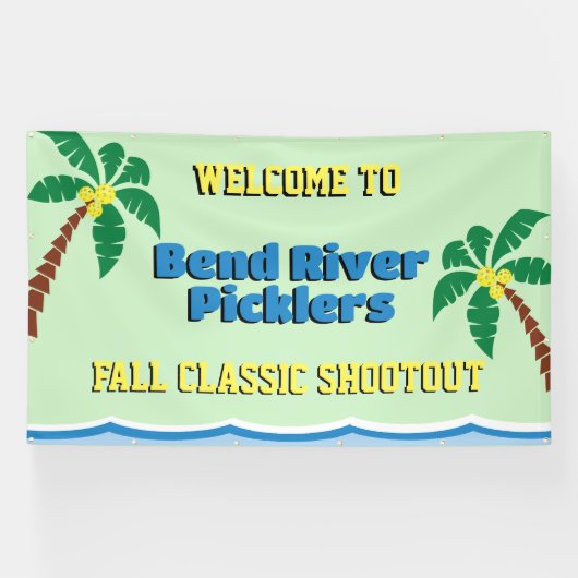 Pickleball Turnier 6 x 10 Außenbereich Banner (Horizontal)