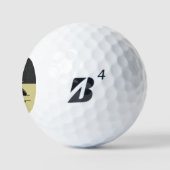 Pickleball Typ Golfer Monogramm Anfangsname Golfball (Logo)