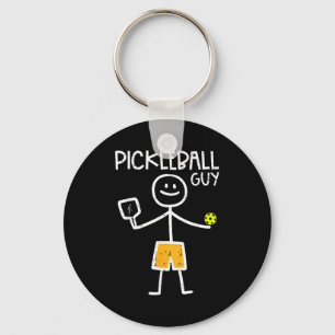 Pickleball-Typ Stickman Pickle Ball Männer Jungen  Schlüsselanhänger