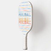 Pickleball Typografie Modern Schläger (Links)