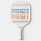 Pickleball Typografie Modern Schläger (Rückseite)