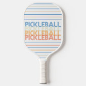 Pickleball Typografie Modern Schläger (Vorderseite)