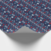 😄 Pickleball 🎄 Uguler Weihnachts-Sweatstil Geschenkpapier (Ecke)