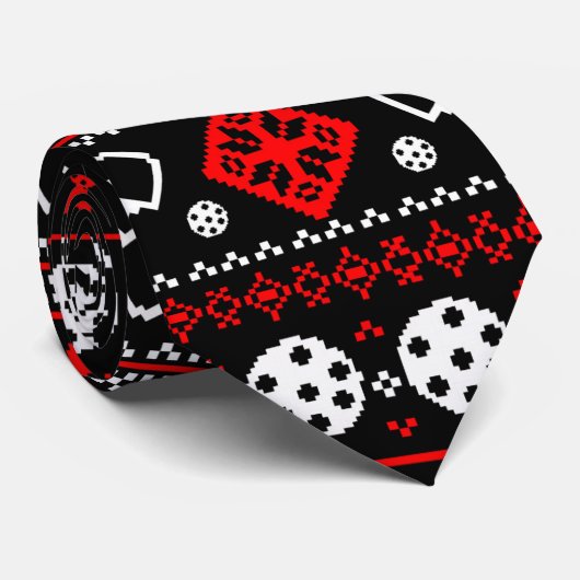 😄 Pickleball 🎄 Uguler Weihnachts-Sweatstil Krawatte (Gerollt)