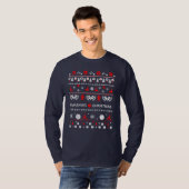 🎅 🎄 Pickleball 🎄 Ugys Christmas Sweater Stil T-Shirt (Vorne ganz)