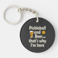 Pickleball und Bier deshalb bin ich hier
