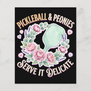 Pickleball und Pfingstrosen servieren es zart Flyer