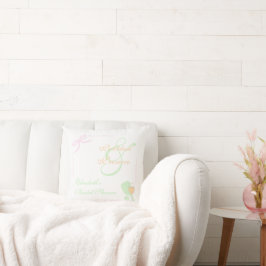 Pickleball- und Prosecco-Brautjunggesellinnenabsch Kissen