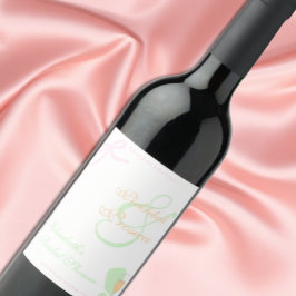 Pickleball und Prosecco-Brautjunggesellinnenabschi Weinetikett