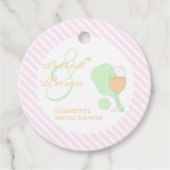 Pickleball- und Prosecco-Brautparty Geschenkanhänger (Vorderseite)