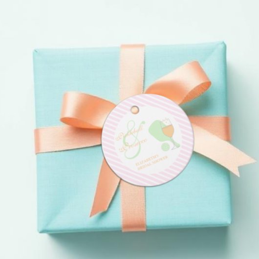 Pickleball- und Prosecco-Brautparty Geschenkanhänger