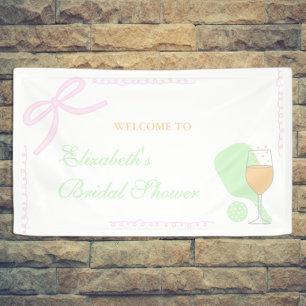 Pickleball- und Prosecco-Junggesellinnenabschied Banner