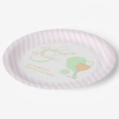 Pickleball und Prosecco-Junggesellinnenabschied Pappteller (Schrägansicht)