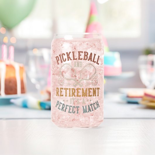 Pickleball und Ruhestand Es ist eine perfekte Über Dosenglas (Insitu (Geburtstag))