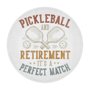 Pickleball und Ruhestand Es ist eine perfekte Über Schneidebrett