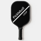 Pickleball USSP Name Black Pickleball Paddle (Rückseite)