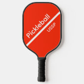 Pickleball USSP Name Orange Schläger (Rückseite)